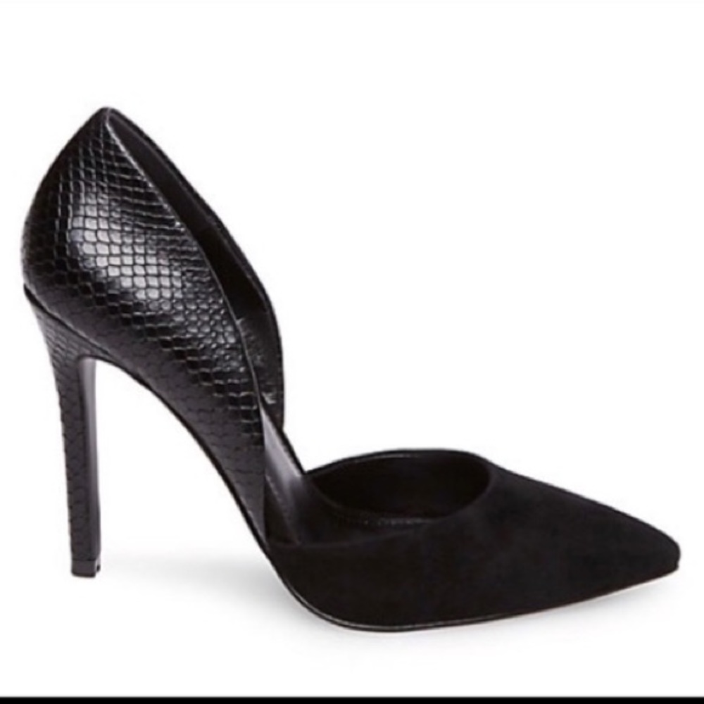 Steve madden snakeskin and suede stiletto